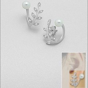 027 🆕 925 Silver Freshwater Pearl Earrings